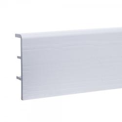 Высокий плинтус Rico Concept 8001 Белый с тиснением 80мм