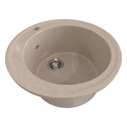 Мойка кухонная Gama Stone GS1 песочный 302