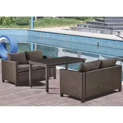 Набор мебели 2+1 T256A/S59A-W53 Brown