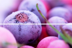 Панно стеклянное Beveled Tile Frozen berries