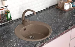 Мойка кухонная Gama Stone GS2 терракот 307