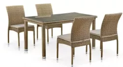 Набор мебели 4+1 T256B/Y380B-W65 Light Brown