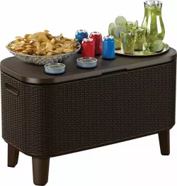 Стол-бар холодильник Bevy Bar Large Cool Bar коричневый