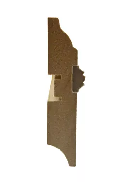 Плинтус МДФ Smartprofile 3D WOOD с орнаментом 82 белый