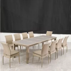 Набор мебели 10+1 T438/Y380C-W85 Latte 10PCS