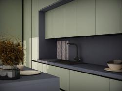 Столешница FS014 S2/1 Грифель 3000*600*38 мм 1 завал матовая