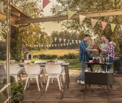 Стол-бар холодильник Bevy Bar Large Cool Bar коричневый
