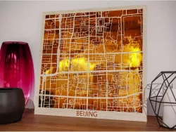Карта города Beijing Gold White