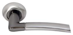Дверная ручка DIY MH-06 SN/BN белый никель/черный никель