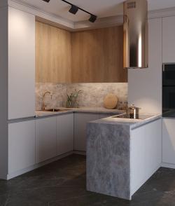 Столешница FS075 S1/1 Чегет 3000*600*38 мм 1 завал матовая