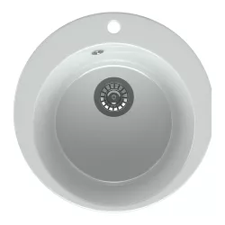 Мойка кухонная MaxStone MS-20 белый металлик