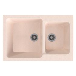 Мойка кухонная Gama Stone GS13 бежевый 328