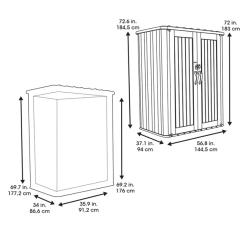 Шкаф Lifetime Utility 2060л 60375U