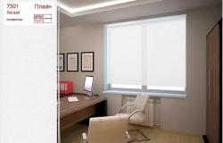 Рулонные шторы Плайн Белый 7501