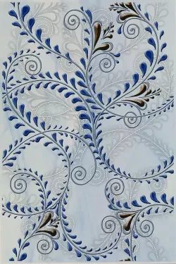 Декор Елена каприз синяя
