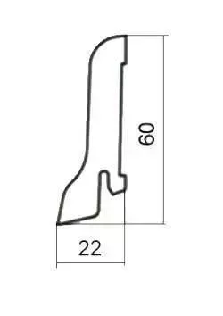 PW Skirting Дуб Коньячный Лак
