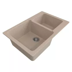 Мойка кухонная Gama Stone GS13 песочная 302