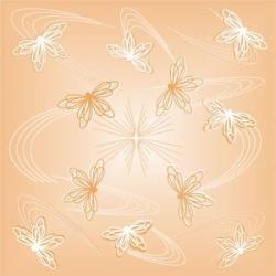 Бабочки персик