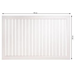 Экран радиатора реечный Deluxe 90*60 Ясень белый v533065