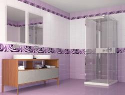 3D панели Капли росы лиловый (фиолетовый)