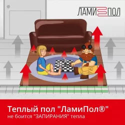 Теплый пол Ламипол 480 Вт инфракрасный