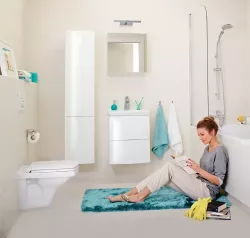Пенал подвесной универсальный белый Easy Cersanit