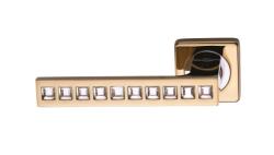 Дверные ручки SILLUR C199 P.GOLD/ CRYSTAL