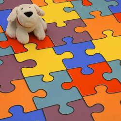 Бытовой  линолеум Puzzle Colour 050