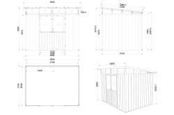 Сарай ДПК Defender 9*7 коричневый