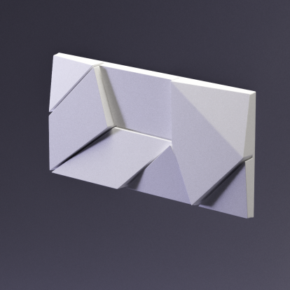 Изображение Стеновые панели 3D панели Origami E-0001 