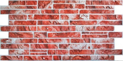 Изображение Стеновые панели Листовые Сланец красный камень 