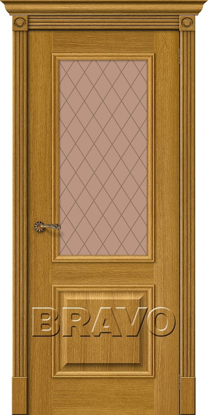 Изображение Двери Межкомнатные Вуд Классик-13 Natur Oak Bronze Сrystal 