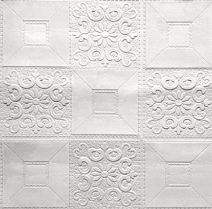 Изображение Стеновые панели Самоклеящиеся Белая плитка с узором 