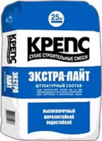 Изображение Строительные товары Строительные смеси КРЕПС Штукатурка Экстра лайт (25 кг) 