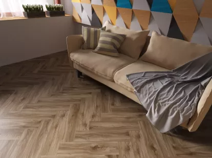 Изображение Плитка ПВХ FineFloor Дуб Лувр FF-004 