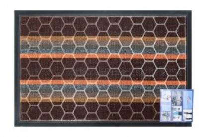 Изображение Грязезащитные покрытия Придверные коврики Коврик придверный LUX SHAHINTEX multi-color 45*75 шоколадный 