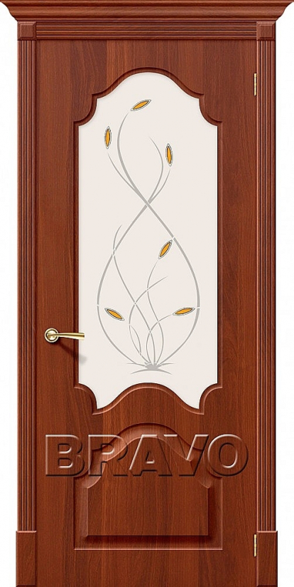 Изображение Двери Межкомнатные Скинни-33 П-31 (Итальянский Орех) СТ-Орхидея 