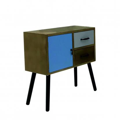 Изображение Мебель ЭкоДизайн HX14-214 Комод с двумя ящиками и одной дверцей 