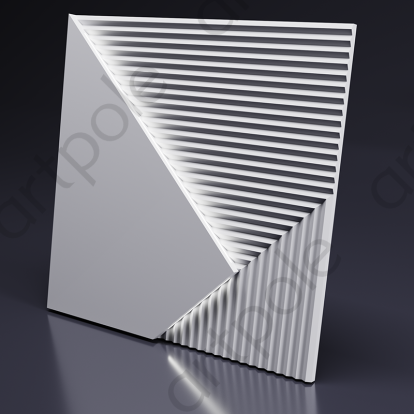 Изображение Стеновые панели 3D панели Fields LED 2 platinum D-0008-8-pl нейтральный свет 