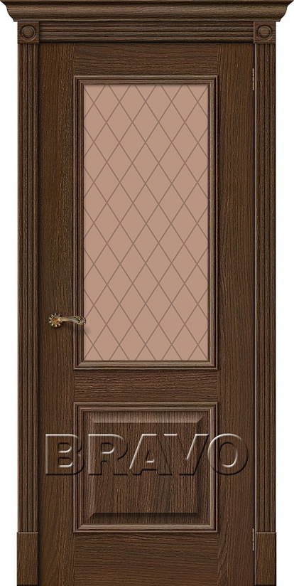 Изображение Двери Межкомнатные Вуд Классик-13 Golden Oak Bronze Сrystal 