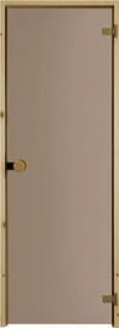 Изображение Двери Межкомнатные Дверь для сауны с круглой ручкой бронзовая №81 