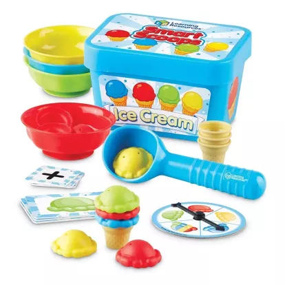 Изображение Игрушки Learning Resources Набор для сортировки Собери мороженое с карточками 