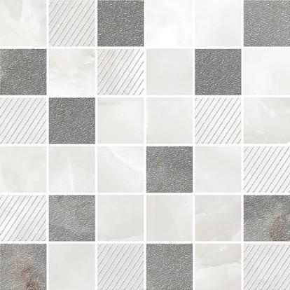 Изображение Керамическая плитка Azori Настенная плитка Opale Grey мозаика 