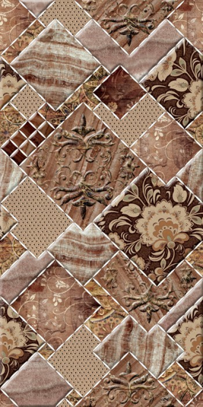 Изображение Керамическая плитка Березакерамика (Belani) Декор Симфония коричневая 