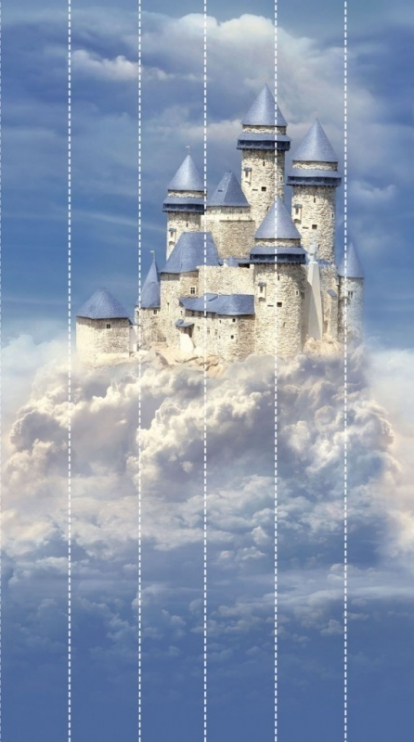 Изображение Стеновые панели Листовые ПВХ фотодекор из панелей Воздушный замок А 