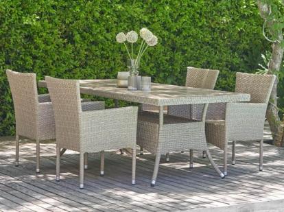Изображение Мебель Садовая мебель Набор мебели 4+1 AM-196/T196 Beige 4Pcs 