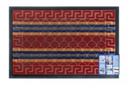 Изображение Грязезащитные покрытия Придверные коврики Коврик придверный LUX SHAHINTEX multi-color 40*60 бордовый 