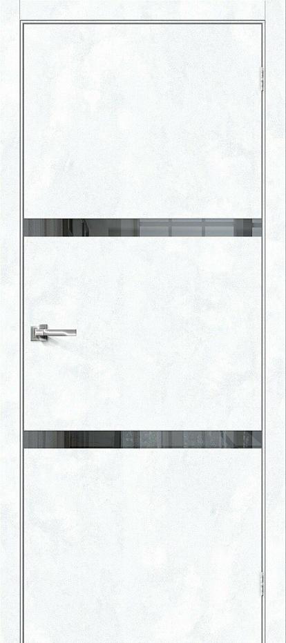 Изображение Двери Межкомнатные Браво-2.55 Snow Art Mirox Grey 