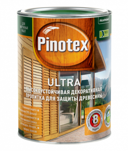 Изображение Строительные товары Лакокрасочные материалы Pinotex Ultra 