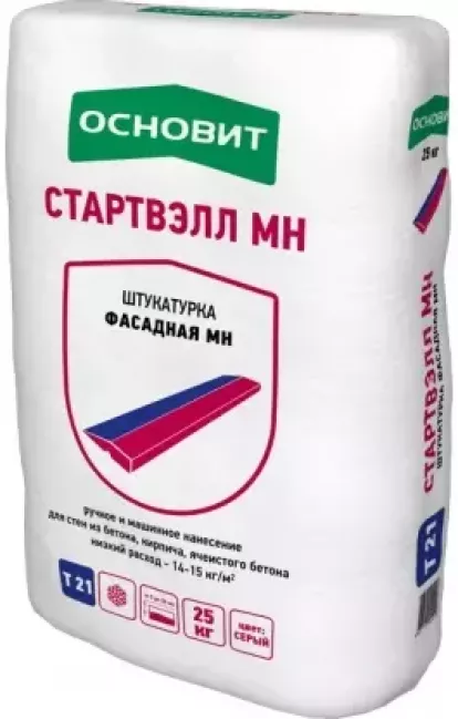 Изображение Строительные товары Строительные смеси Штукатурная смесь СТАРТВЭЛЛ МН Т-21 